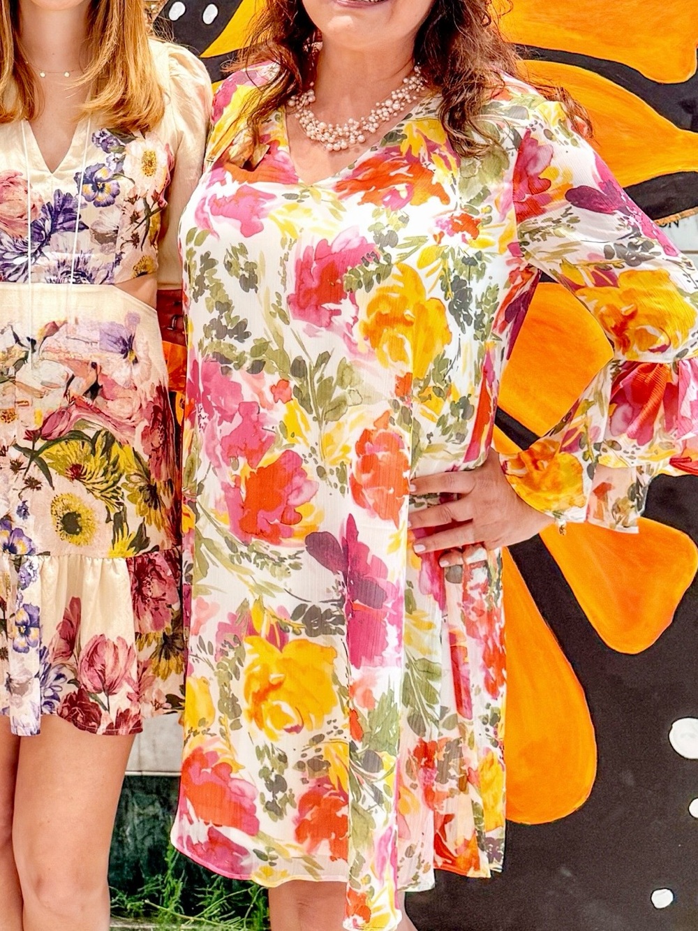 Calvin Klein Multicolor Floral Dress